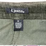 D. Jeans D.jean skirt women’s size 8 Olive green zipper up Corduroy mini skirt casual Photo 3