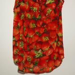 Anthropologie Strawberry Ruffled Top Photo 2