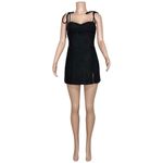 Amanda Uprichard NEW  Taylor Skort Romper, Black, Medium Photo 11