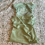 Hello Molly Orchid Whisper Strapless Mesh Mini Dress Sage Green Size 8 Photo 4
