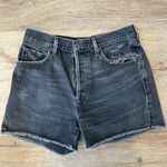 Citizens of Humanity  Nikki Distressed High-rise Shorts In Dark Tempest Photo 4