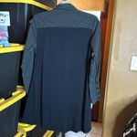 Stella Carakasi Real Life Tunic Stripe Stretch Poplin Black White Size Small Photo 10