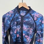 Lululemon If You’re Lucky Jacket in Moody Mirage Bark Berry Navy Floral Zip Up Photo 8
