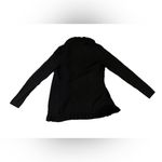 Brooks Brothers  346 Black Open Front Cardigan Sweater Ruffle Merino Wool Size S Photo 8