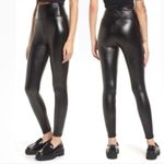 BP . Nordstrom Faux Imitation Leather Black Leggings Large Photo 2