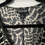 Connected Apparel Connected Dress Size 12 Black And White Animal Print Photo 3