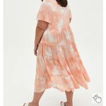 Torrid NWT Plus 0 0X 12 Peach Tie Dye Duster Cover Up Kimono Top NEW Photo 4
