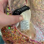 Jovani | Pink and Yellow Ruched Pleated Maxi Gown 0 Silk Gown Photo 5