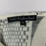 Pierri New York Metallic Black & Gray Abstract Sweater XL Art Deco Mod Photo 7