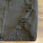 LF Carmar Skirt Olive Green Denim Distressed Mini Skirt Size 28 Edgy Rocker Goth Size M Photo 2