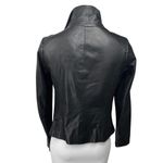 Vince Women's Black 100% Leather Long Sleeve Zip Up Motorcycle Jacket Size M Photo 1