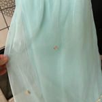 Vintage nightgown by Radcliffe size small baby blue sheer chiffon lace babydoll Photo 6