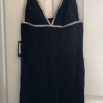 Etiquette Boutique Rhinestone Spaghetti Strap Black Tank Top M NWT Photo 0