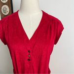 Byer California 1970s Red Terrycloth Midi Dress Photo 4