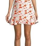 Black Halo Zalda Ruffled Floral Mini Dress Photo 0