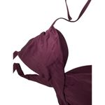 Victoria's Secret Maroon Wrap Padded Underwire Halter Bikini Top Women's 34D Photo 4