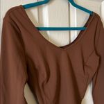 Lululemon Brown Align Cropped Long Sleeve Athletic Top in Java Size 2 Photo 4
