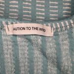 Caution to the Wind  Women's Sleeveless Midi Dress Green White.  B11 Photo 10