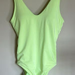 Athleta  Women's Seychelles One Piece Neon Green/Yellow Bathing Suit Swim‎ Small Photo 0