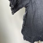 Hayden  Black Ruffle Denim Jacket Photo 2