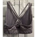 San Francisco City Lights Gray Lotus Dot Strappy Sports Bra Size Medium NEW Photo 1