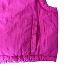 Thread & Supply Hot Pink Cropped Puffer Vest Women's Size Medium Photo 3