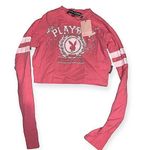 Playboy  x missguided varsity long sleeve crop Photo 0