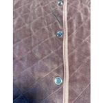 Kate Hill Vintage  Casual Lilac Vest Cotton Soft‎ Jewel Snaps Outdoors Hiking LG Photo 2