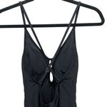 Relleciga V Neck Cutout One Piece Swimsuits Bathing Suits Black Size Small Photo 8