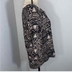 Mossimo Supply Co Tribal Aztec Print Blouse Cream and Black L Size L Photo 2