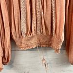 Free People  Silver Lake Top in Peach Size XS Photo 4