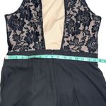 Lily White  large black lace shorts romper zip back sleeveless lace detail lined Photo 9