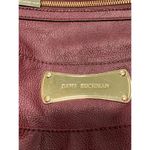 Dana Buchman Women Satchel Shoulder Bag Double Strap Maroon Gold Hardware 9x13" Photo 1