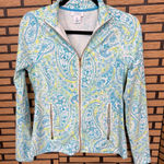 Sigrid Olsen  Golf & Tennis Blue And‎ White Zip Up Jacket Size Small Photo 0