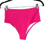 Halara Solid High Waisted Bikini Bottom Swimsuit Pink M Photo 5