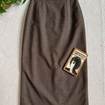 Vintage 90s Textured Long Midi Skirt Brown Size 6 Photo 0