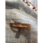Tommy Bahama  Medium Womens Linen Button Down Blouse Denim Photo 3
