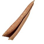 Vintage Raffia Straw Clutch Made in Italy Tan Photo 9