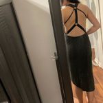 Free People  grey gold metallic cut out dress Photo 5