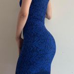 Bebe Blue Nwt Dress Animal Print Photo 2