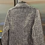Trina Turk ππ Denali Coat ~ Indigo Chevron Print with Clear Laminate 4 NWT Photo 9