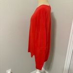 Halogen  Vibrant Red Crew Neck Sweater Photo 2