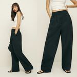 Reformation x Laura Harrier | NWT Petite Low Rise Danielle Parachute Pant Black Photo 1