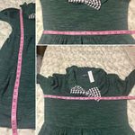 Modcloth  Emerald Green Touched by Time Ruffle Accent Buffalo Plaid Bow M NWT Photo 11