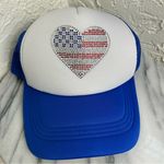 USA Embellished Trucker Hat Size OS Blue Photo 0