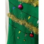 Tis the Season Holiday Sweater/Dress, adorned with holiday cheer, Size XL Green Photo 2