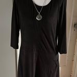 Allison Joy . Black Long Sleeve Dress with Zipper Detail Photo 0