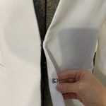 Alice + Olivia  Classics Jerri Collarless White Blazer Minimal Office- Sz 10 🧡🎀 Photo 5