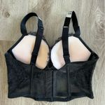 Victoria's Secret Victoria Secret Rhinestone Straps Bustier Top Lace Black 34C Bra Bonbshell Photo 1