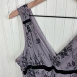 The Limited Vintage Y2K  Mesh Double V-neck Top Floral Lace Print XL Fairy Goth Photo 2